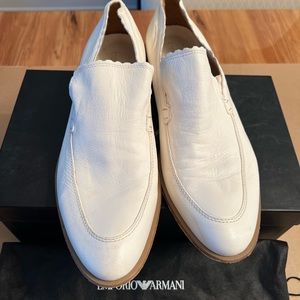 Emporio Armani Bianca and Naturale mens loaders size 11